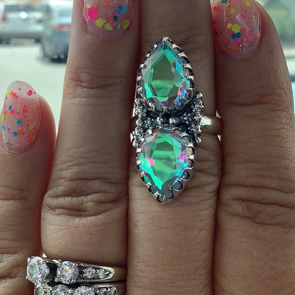 Gorgeous Silver with Mystic Quartz 💖💖 - Picture 3 of 7